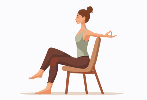 yoga sur chaise